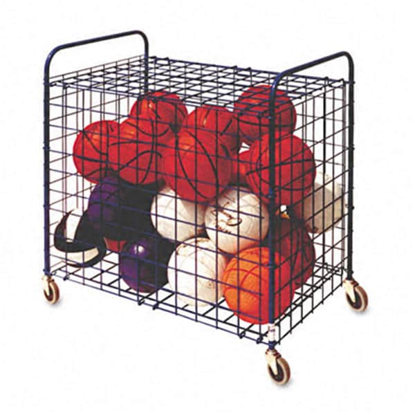 Perfectpitch Lockable Ball Storage Cart 24-Ball Capacity Black - PE39115