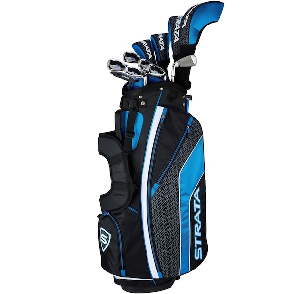 Callaway Strata Ultimate 16 Piece Men's Complete Set, Right Hand/Blue/Men's Flex - 4PKR190816067