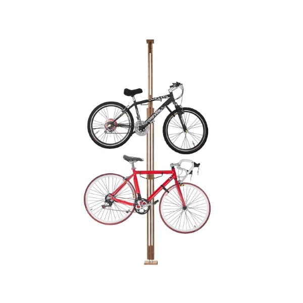 Leisure Sports Leisure Sports Tension Mount Bike Storage Rack Holds 2 Bicycles Vertically, Adjustable Height - 765188GPA
