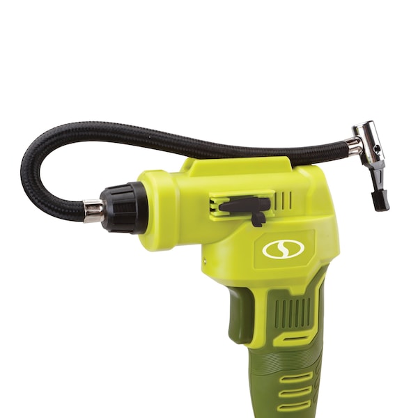Sun Joe 24-Volt 2.0-Ah Air Joe Pro Cordless Compressor w/ Nozzle Adapters + Storage Case - 24V-AJC-LTE