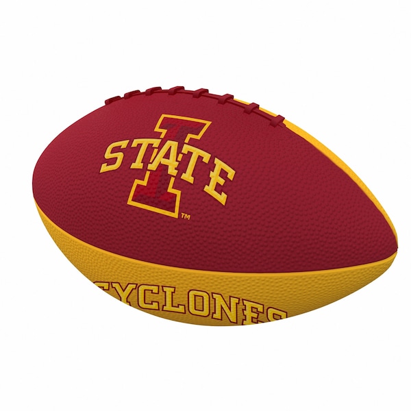 Logo Brands Iowa State Pinwheel Junior Size Rubber Football - 156-93JR-2