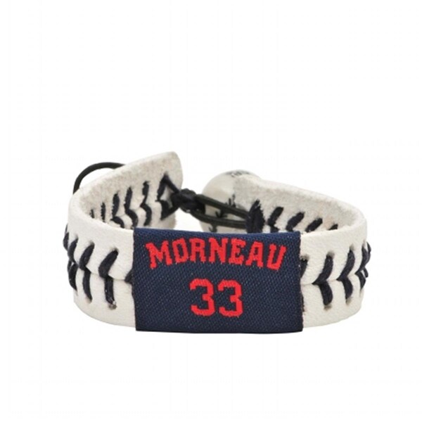 Gamewear MLB Minnesota Twins - Justin Morneau Leather Wrist Band - GWBBMINAJMO