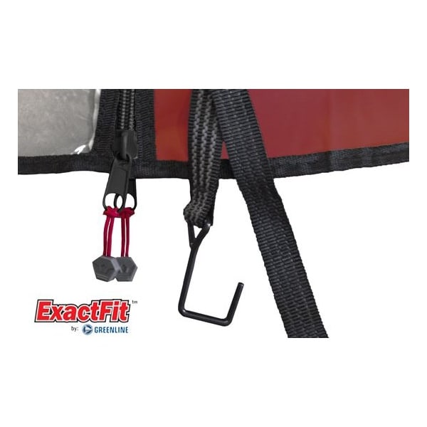 Eevelle ExactFit Sunflair Enclosure 2 Passenger Club Car - Red - EFSFEEZ02-RED