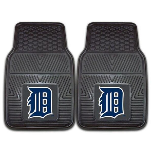 Logolovers Detroit Tigers Heavy Duty 2-Piece Vinyl Car Mats - LO2537597