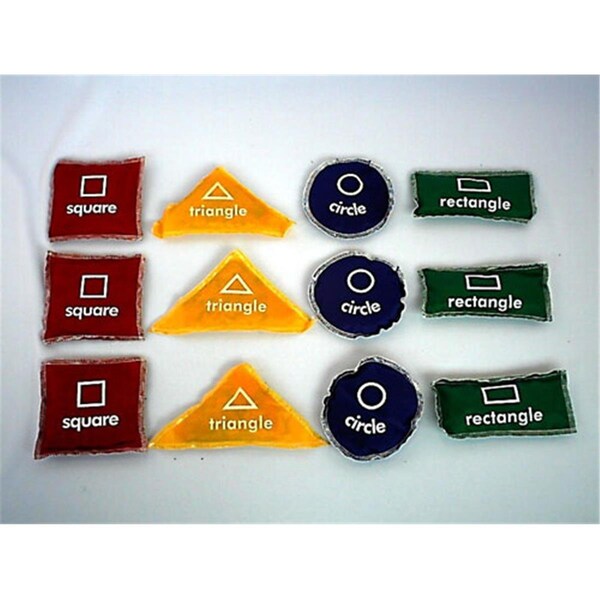 Everrich Industries Everrich  Shapes Beanbags - Circle  Rectangle  Triangle  Square - Set of 12 - EV122631