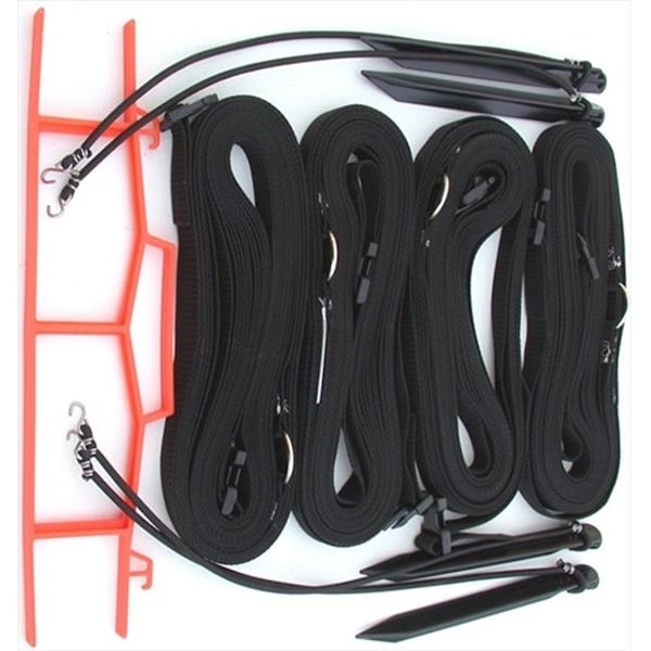 Home Court Home Court 17ABKS Black 1-inch Adjustable Web Courtlines - 17ABKS