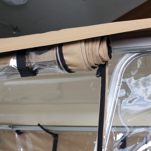Classic Accessories 4-Sided Tan Golf Cart Enclosure - 72072