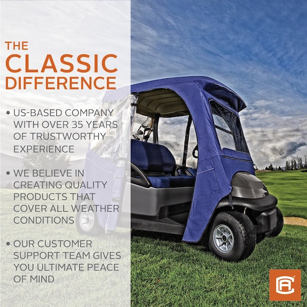 Classic Accessories 4-Sided Tan Golf Cart Enclosure - 72072
