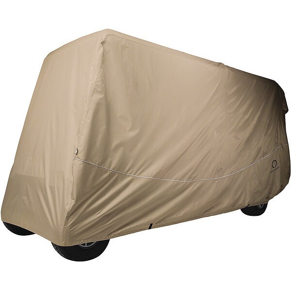 Classic Accessories Golf Cart Cover, Extra Long Roof, 6 Person, Khaki - 40-042-345801-00