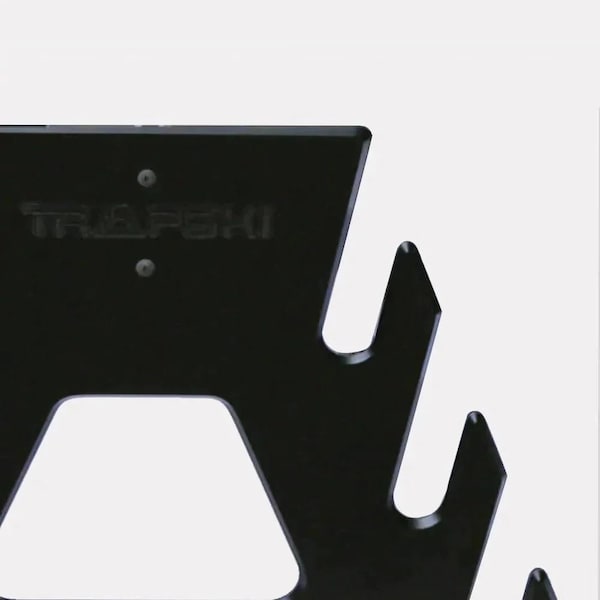 Trapski Quad All Mountain/Racing/XC Ski Rack, Holds 4 Pairs, Black - TRAPSKI4R-BLK