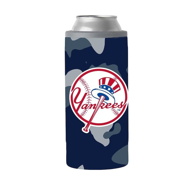 Logo Chair 12 oz Major League Baseball New York Yankees Camo Slim Can Coolie - 520-S12C-X15