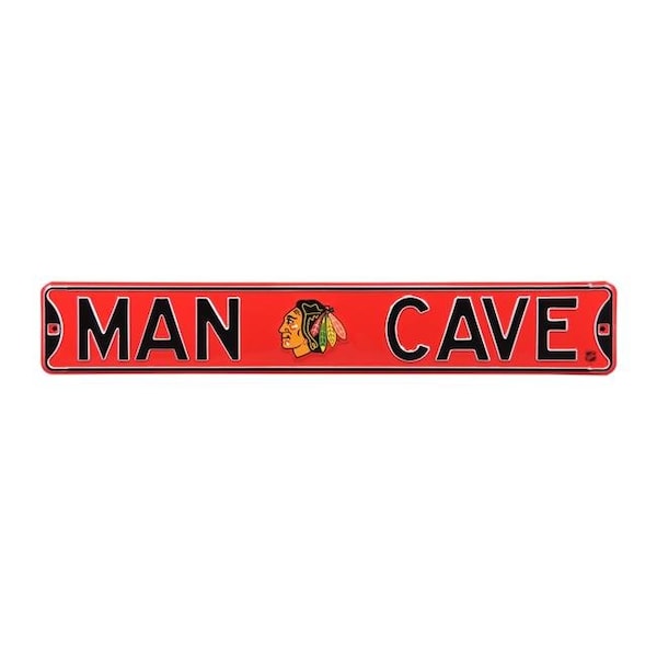 Authentic Street Signs Authentic Street Signs 28140 Chicago Blackhawks Man Cave Street Sign - 28140