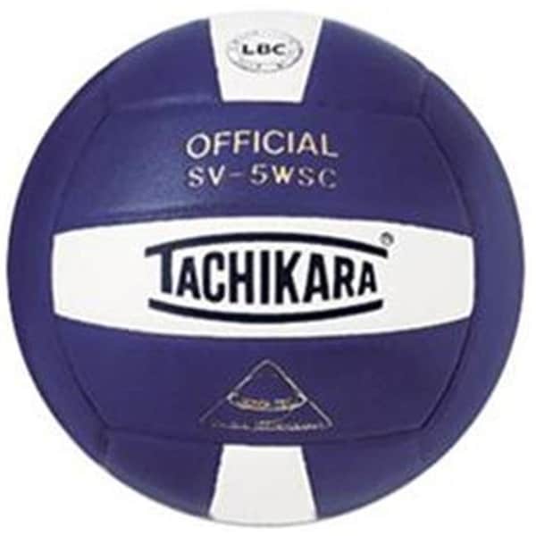 Tachikara Tachikara SV5WSC.PRW Sensi-Tec Composite High Performance Volleyball - Purple-White - SV5WSC.PRW