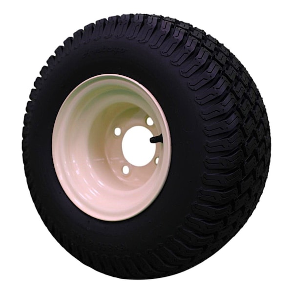 Antego 8in Tan/Beige Golf Cart Wheels with 18X8.50-8in 4 Ply Turf Tires Set of 4, 4PK - A870150304188508