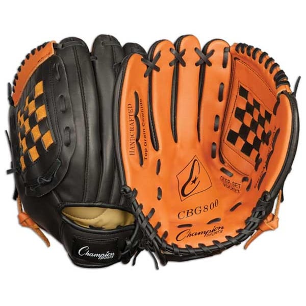 Champion Sports 12 in. Baseball or Softball Fielders Glove - Worn on Right Hand - 3996
