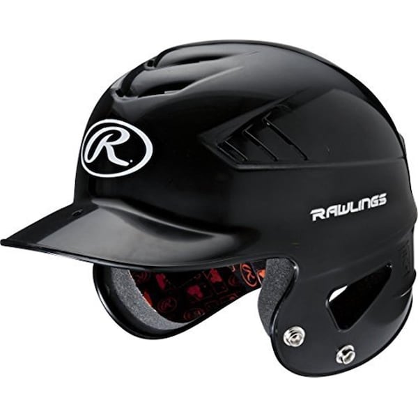 Rawlings Coolflo NOCSAE Molded Batting Helmet - Black, One Size - RCFH-B