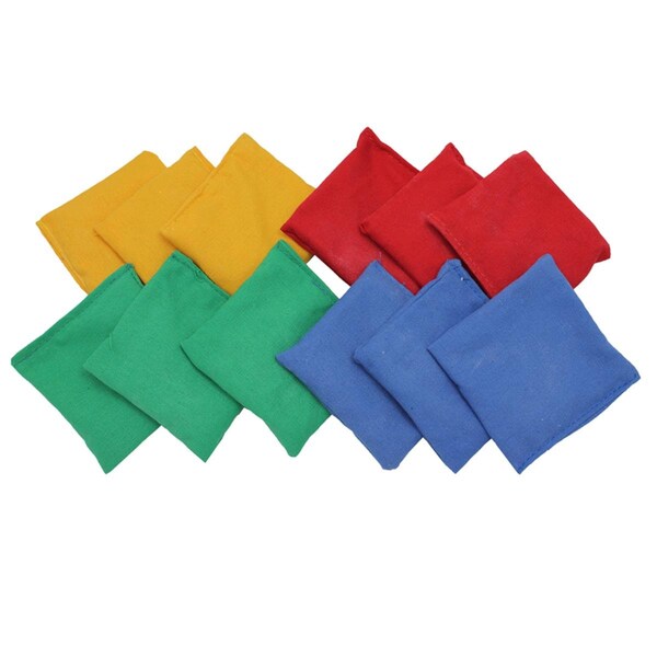 Dick Martin Sports 4 x 4 in. Bean Bags Nylon Cover Plastic Bead Filling, 24PK - MASBB44-2