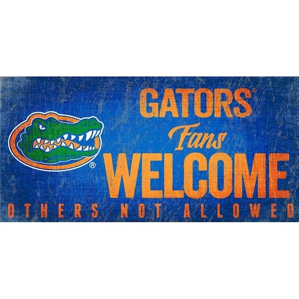 Fan Creations Florida Gators Wood Sign Fans Welcome 12x6 - 7846014539