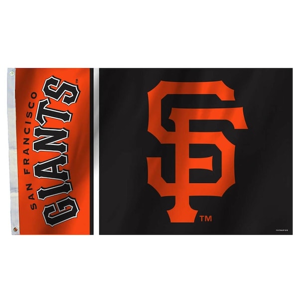 Fremont Die Consumer Products Inc Fremont Die 2324564226 3 x 5 ft. San Francisco Giants Banner Flag - 2324564226
