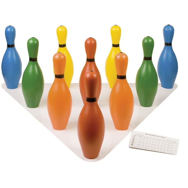 Perfectpitch 7 lbs Foam Bowling Pin Set, Multicolor - PE51506