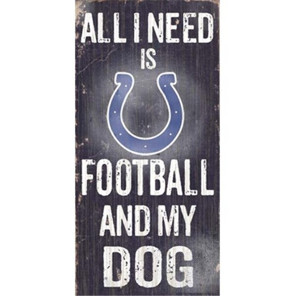 Fan Creations Fan Creations N0640 Indianapolis Colts Football And My Dog Sign - N0640-IND