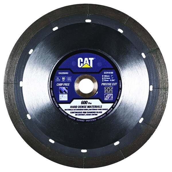 Caterpillar 600 Pro Tile-Hard Dense Materials 7-In Blade 180mm - DA33504U