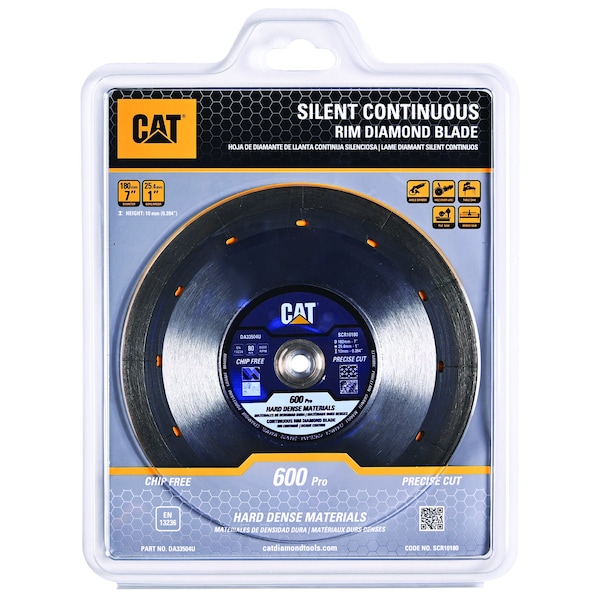 Caterpillar 600 Pro Tile-Hard Dense Materials 7-In Blade 180mm - DA33504U
