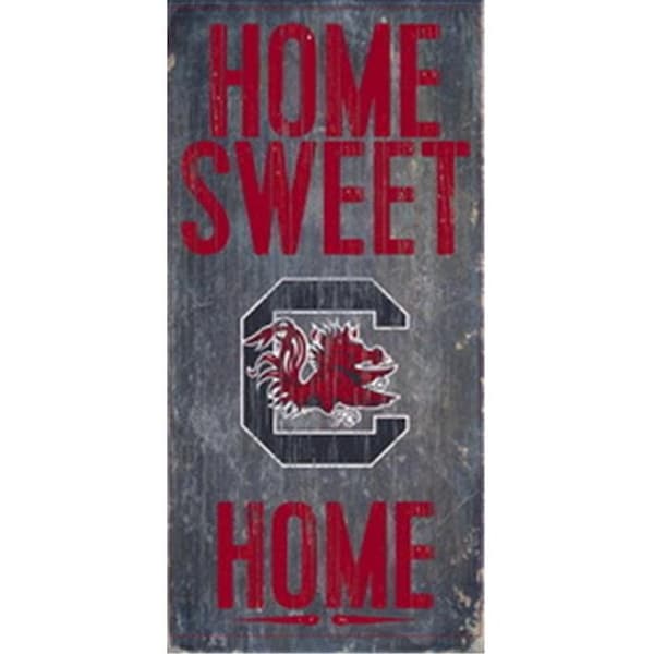 Fan Creations South Carolina Gamecocks Wood Sign - Home Sweet Home 6"x12" - 7846004821