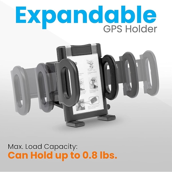 Serenelife Golf Cart Universal GPS Holder - Fits GPS, PDA's and Mobile Devices, Mounting Bracket for Trolley Tu - SLGZGPSH
