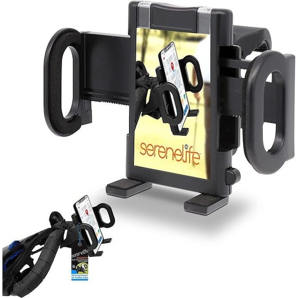 Serenelife Golf Cart Universal GPS Holder - Fits GPS, PDA's and Mobile Devices, Mounting Bracket for Trolley Tu - SLGZGPSH