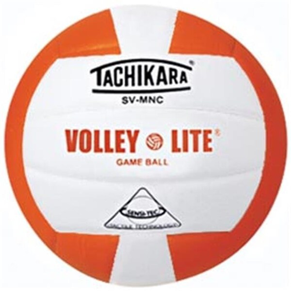 Tachikara Tachikara SVMNC.ORW Volley-Lite Volleyball - Orange-White - SVMNC.ORW