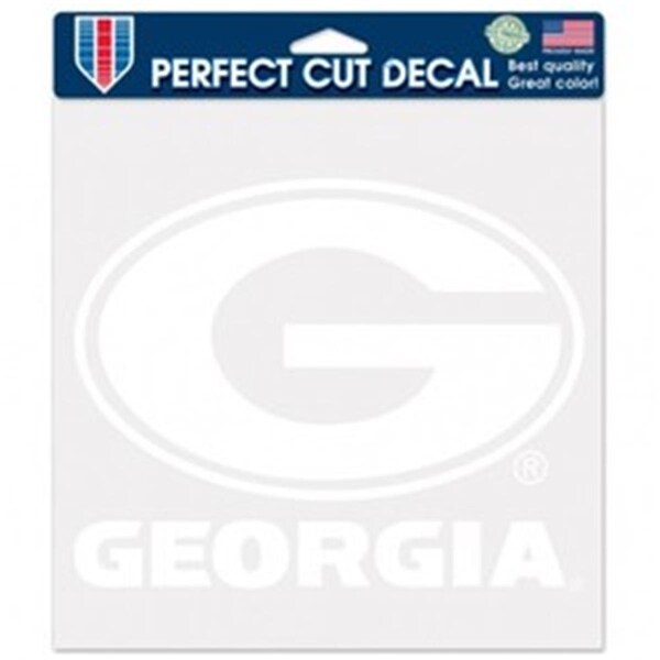 Wincraft Georgia Bulldogs Decal 8x8 Perfect Cut White - 3208503139