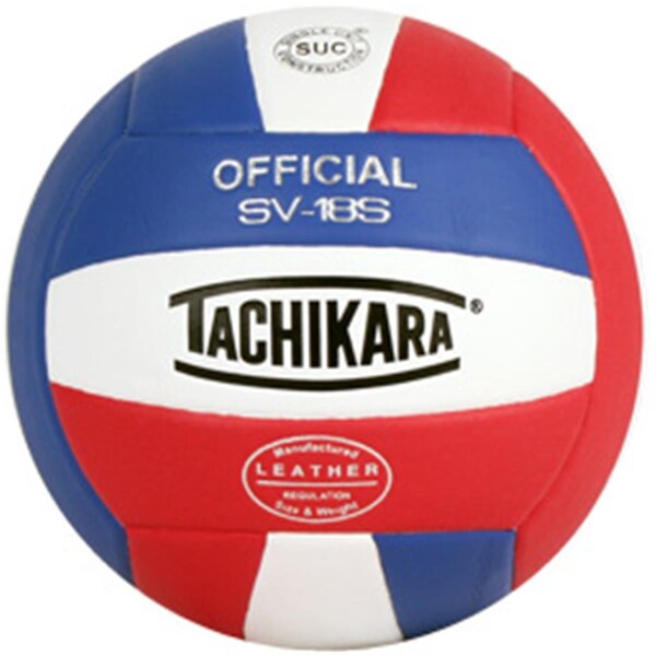 Tachikara Usa Composite Leather Volleyball - Red-White-Royal - SV18S.SWR