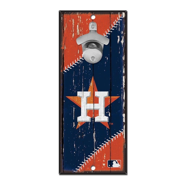 Wincraft Houston Astros Bottle Opener Wood Sign - 5 x 11 in. - 3208558787