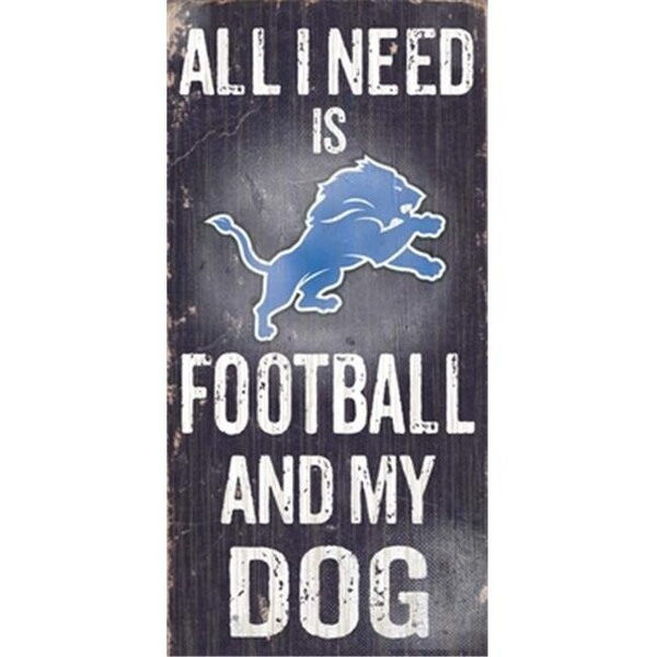 Fan Creations Fan Creations N0640 Detroit Lions Football And My Dog Sign - N0640-DET