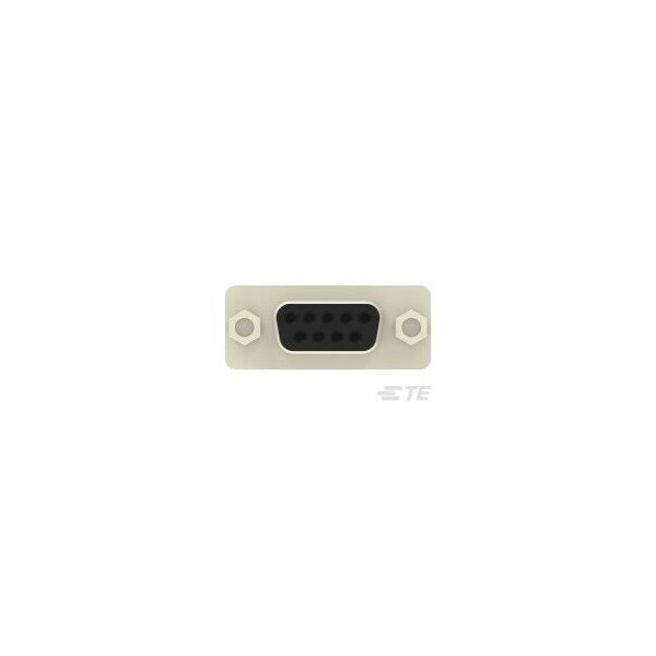Te Connectivity D Subminiature Connector, 9 Contact(S), Female, Solder Terminal, #4-40, Receptacle - 2301838-2