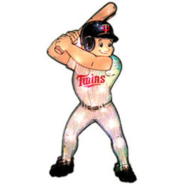 Signed And Sealed Minnesota Twins Window Light Up Player 20 Inch Double Sided 20 in. - SI3347672