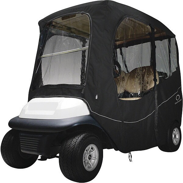 Classic Accessories Golf Cart Enclosure, Short Roof, 2-person, Black - 40-054-330401-00