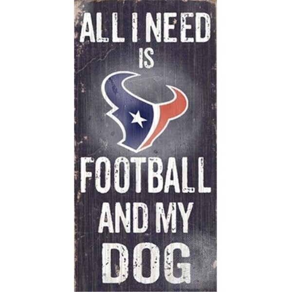 Fan Creations Fan Creations N0640 Houston Texans Football And My Dog Sign - N0640-HOU
