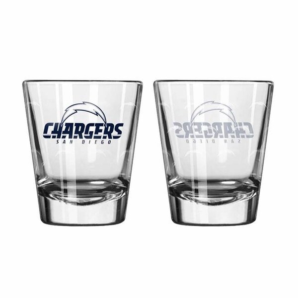 Boelter Brands San Diego Chargers Shot Glass Satin Etch Style 2 Pack - 4245107075