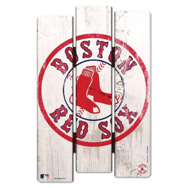 Wincraft Boston Red Sox Sign 11x17 Wood Fence Style - WI51572