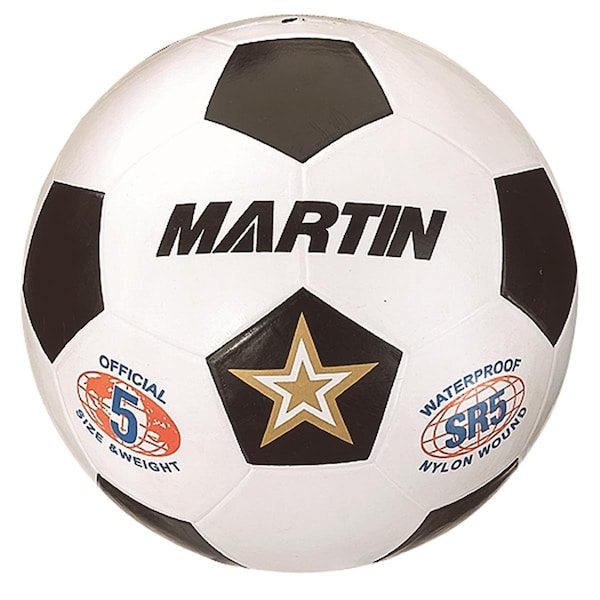 Dick Martin Sports Dick Martin Sports MASSR5W-3 White Soccer Ball Rubber Nylon Wound; Size 5 - 3 Each - MASSR5W-3