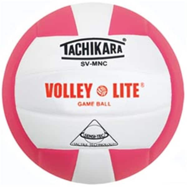 Tachikara Volley-Lite Volleyball - Pink-White - SVMNC.PKW
