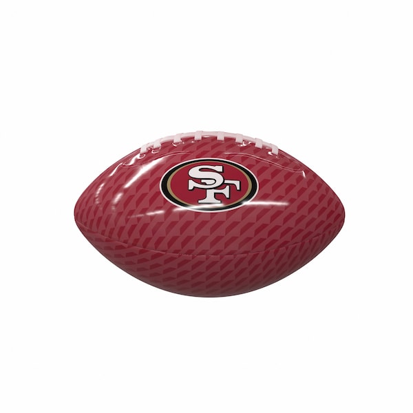 Logo Brands San Francisco 49ers Carbon Fiber Mini-Size Glossy Football - 627-93MG-1