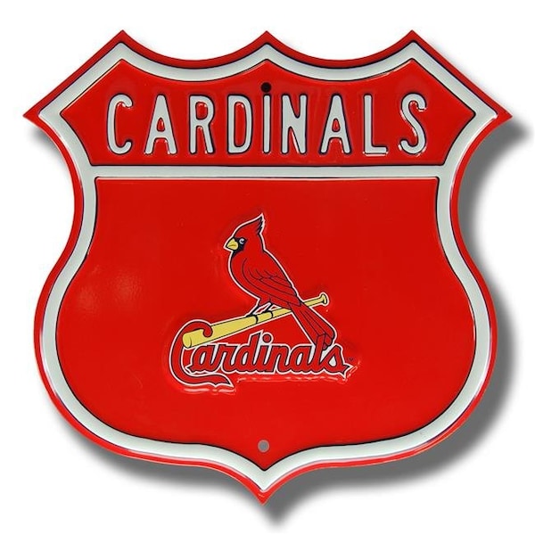 Authentic Street Signs Authentic Street Signs 33024 St. Louis Cardinals Route Street Sign Logo - 33024