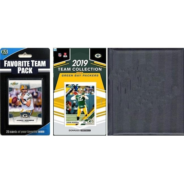 Williams & Son Saw & Supply C&I Collectables 2019PACKERSTSC NFL Green Bay Packers Licensed 2019 Score Team Set & Favorite Player Trading Card Pack Plus Storage Album - 2019PACKERSTSC