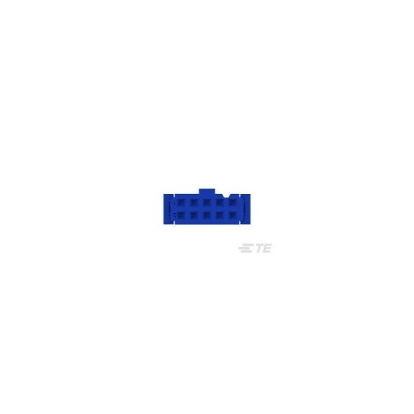 Te Connectivity Board Connector, 10 Contact(S), 2 Row(S), Female, Idc Terminal, Blue Insulator, Receptacle - 1658527-3