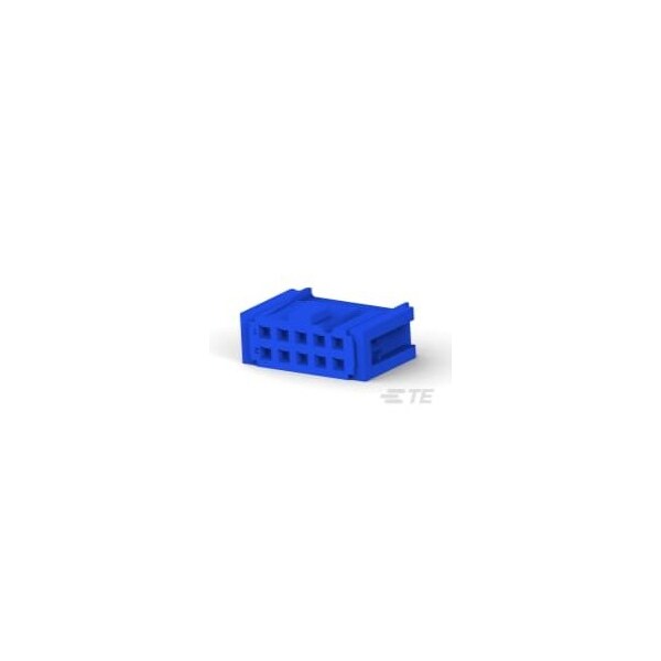 Te Connectivity Board Connector, 10 Contact(S), 2 Row(S), Female, Idc Terminal, Blue Insulator, Receptacle - 1658527-3