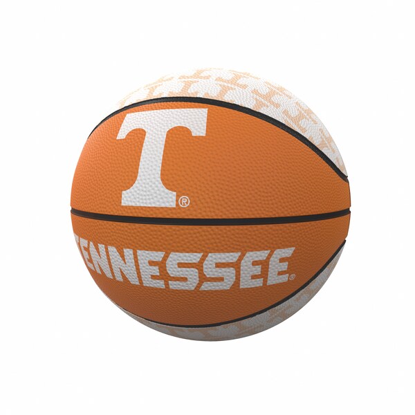 Logo Brands Tennessee Repeating Logo Mini-Size Rubber Basketball - 217-91MR-1