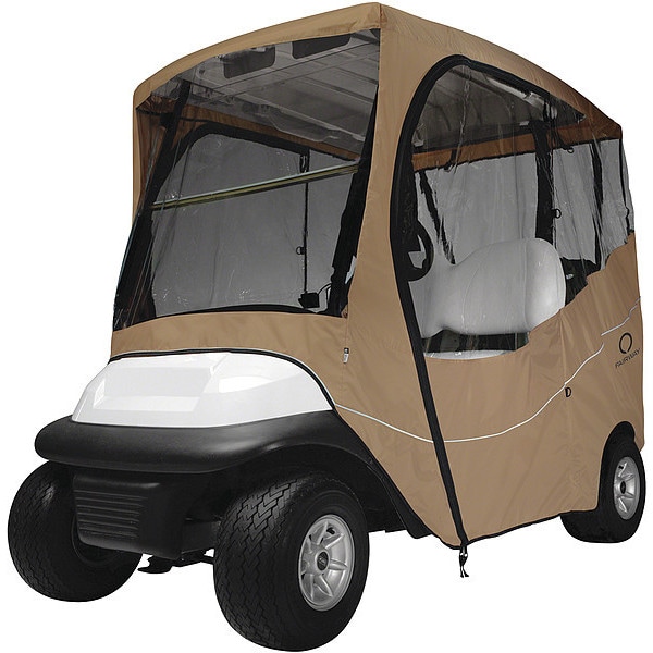Classic Accessories Golf Cart Enclosure Roof, 2 Person, Light Khaki, Short - 40-045-335801-00